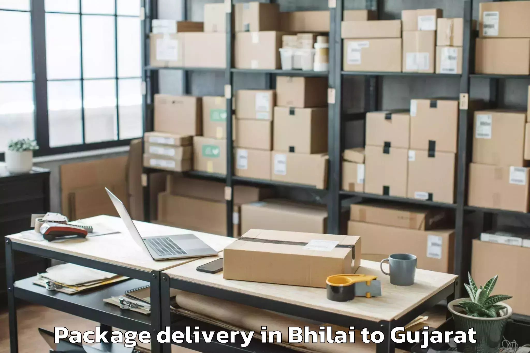 Reliable Bhilai to Maharaja Krishnakumarsinhji Bh Package Delivery